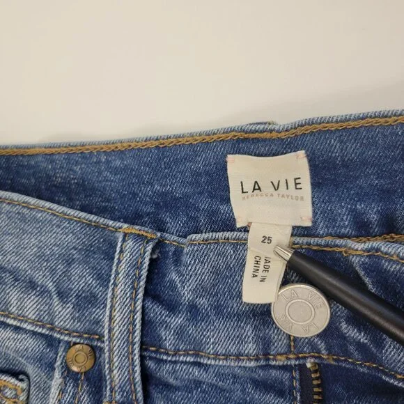 La Vie Rebecca Taylor Modern Stretch Savoie High Rise Slim Bootcut Jean - Picture 10 of 12